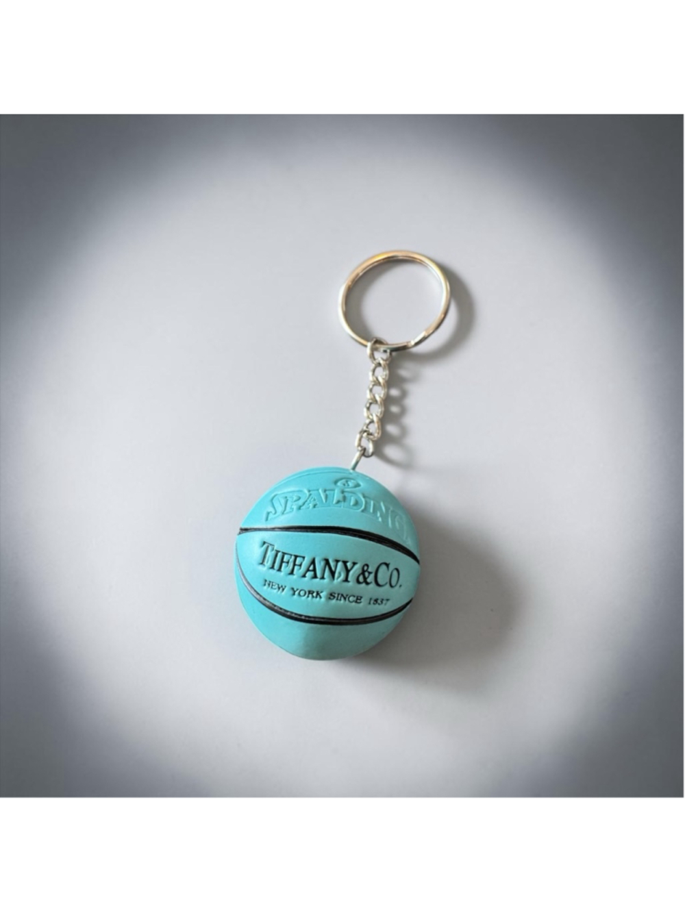 Tiffany & Co. Basketball Keychain Tiffany Blue Black